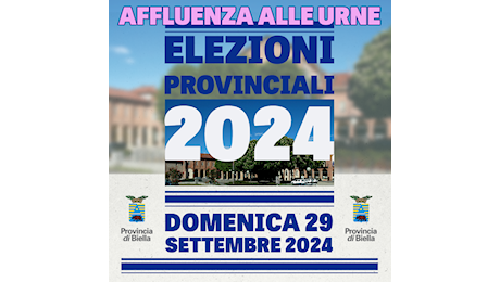 Aggiornamento delle 16 Elezioni provinciali 2024, affluenza alle urne