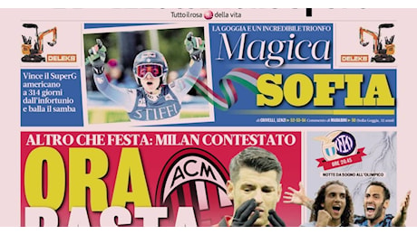 Prime pagine: Ora basta;  'Golden Boy, poi il mondo' 