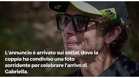 Valentino Rossi e Francesca Sofia Novello diventano genitori per la seconda volta: è nata Gabriella