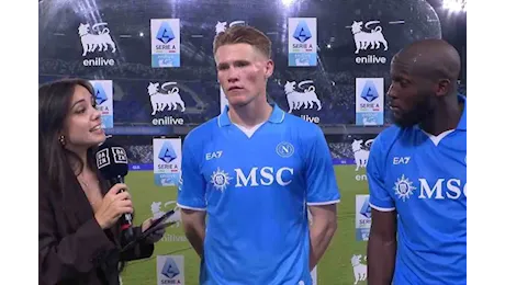 Postpartita Napoli-Como. Le parole di Lukaku e McTominay a DAZN