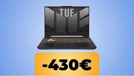 Il notebook ASUS TUF Gaming F15 con RTX 3050 cala sempre più di prezzo su Amazon