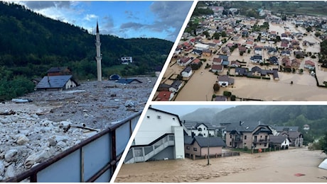 Inondazioni e frane in Bosnia ed Erzegovina: situazione drammatica a Jablanica, ci sono vittime | FOTO