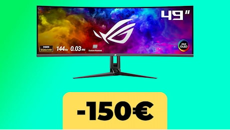 ASUS ROG Swift, il monitor OLED è al minimo storico su Amazon Italia