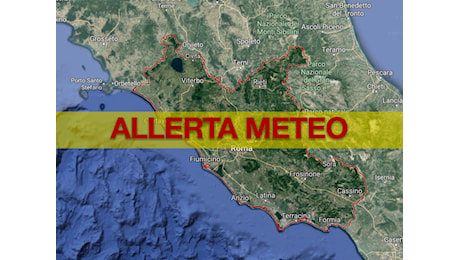 Allerta Meteo nel Lazio per piogge e temporali