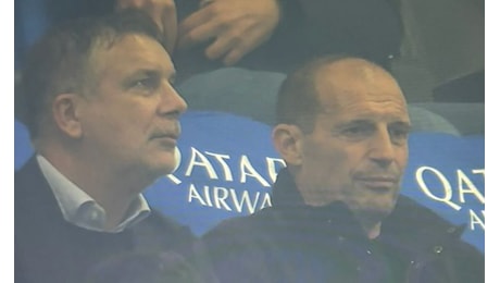 Allegri a San Siro per Inter Napoli: l’ex allenatore della Juve in tribuna con Cherubini – FOTO