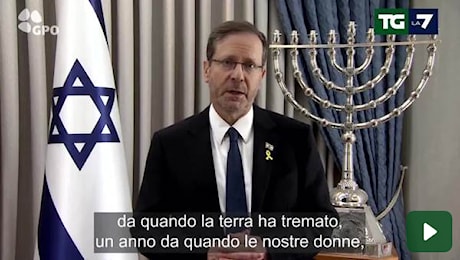 7 ottobre: il messaggio del presidente israeliano Herzog