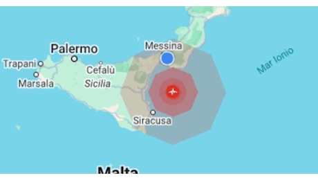 Scossa di terremoto nel mar Jonio avvertita tra Calabria e Sicilia