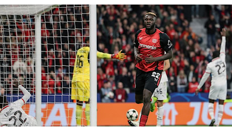 Champions League, Bayer Leverkusen-Milan 1-0: Boniface piega i rossoneri