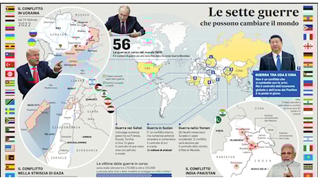 «Terza guerra mondiale a pezzi» all’orizzonte, la profezia di Papa Francesco del 2014: la (nuova) mappa dei conflitti