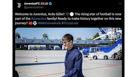 Hackerato il profilo X della Juve: annuncia Arda Guler