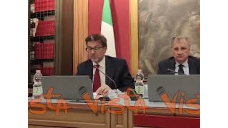 VIDEO: Audizione Giorgetti in Commissione Bilancio riunite su Piano strutturale di Bilancio