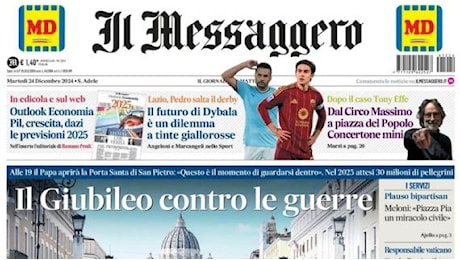 Il Messaggero apre con il futuro di Paulo Dybala: Un dilemma a tinte giallorosse