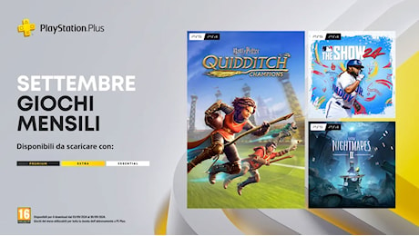 PlayStation Plus, annunciati i titoli di settembre