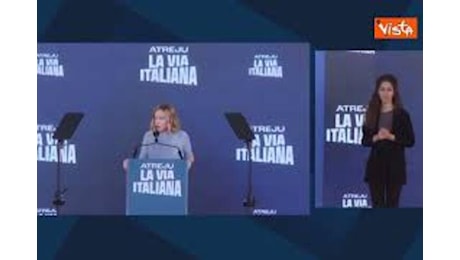 Meloni ad Atreju: La stabilità del Governo è l'elemento di discontinuità con il passato