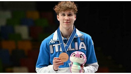 Marco Panazzolo, bronzo ai mondiali giovanili in Cina nel fioretto