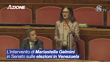 L’intervento di Mariastella Gelmini in Senato sulle elezioni in Venezuela.
