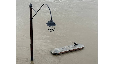 Arriva l’onda di piena del Po a Torino. Murazzi sotto l’acqua