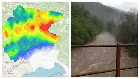 Maltempo in Friuli: la situazione e le previsioni per le prossime ore