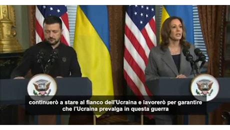 IL VIDEO. Biden a Zelensky: la Russia non prevarrà. Harris: al vostro fianco