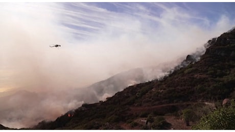 California, incendio a Malibu: elicotteri in azione sul Franklin Fire