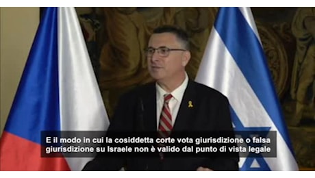 IL VIDEO. Il ministro israeliano: la Cpi non ha giurisdizione sul nostro paese