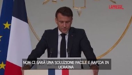 Ucraina, Macron: Non ci sarà una soluzione facile e veloce