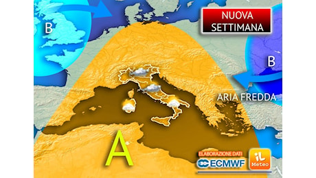 Meteo Nuova Settimana: da Lunedì più mite con qualche Pioggia, verso fine mese torna il Freddo