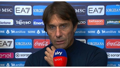 Conte a Sky: Prima della partita avevo detto ai ragazzi di non guardare la classifica, soddisfatto per 70-75 minuti! Kvaratskhelia non volevo rischiarlo, Neres sta mordendo il freno