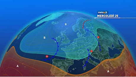 Meteo, 25 settembre instabile poi torna il rischio nubifragi. Ecco dove