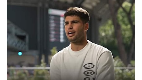 Alcaraz all'Atp Roma 2025: 'Sto bene, Sinner è il migliore: bello sia tornato'. VIDEO