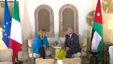 Meloni in Giordania incontra Re Abdullah II ad Aqaba