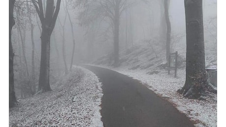 Riecco la neve, fiocchi su Varese. Bertoni: «Andrà avanti fino a sera. Possibile una spolveratina coreografica anche in città»