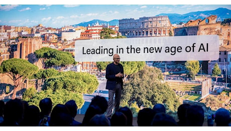 Il Microsoft AI Tour arriva a Roma: Nadella svela nuovi progetti di innovazione