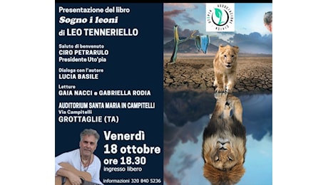 Leo Tenneriello continua il tour di presentazioni del suo nuovo libro “Sogno i leoni”, un’opera che mescola poesia e prosa, regalando un’esperienza narrativa fuori dagli schemi