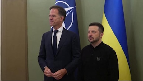 Kiev, il neo segretario Nato Rutte a Zelensky: Siamo al vostro fianco