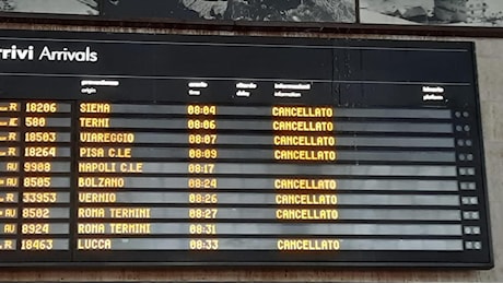 Sciopero Ferrovie, a Santa Maria Novella treni cancellati e lunghe file in stazione