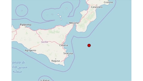 Terremoto oggi in Sicilia, 16 aprile., scossa magnitudo 4.8 sullo Ionio meridionale: dati INGV