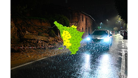 Maltempo in Toscana, codice giallo prorogato fino a domenica 20 ottobre