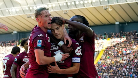 Udinese-Torino, i granata rimontano grazie alle reti di Adams e Ricci: finisce 2-2