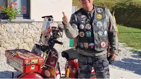 Morto in Vespa 56enne che in Vespa era andato a Capo Nord