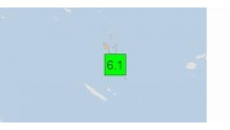 Terremoto Vanuatu, scossa di magnitudo 6.1 a Port-Vila, tutti i dettagli