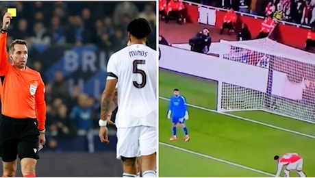 Mings prende la palla con le mani in area: l'errore del difensore causa il rigore contro l'Aston Villa per il Bruges