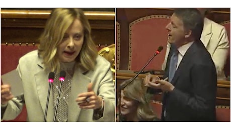 Scontro al Senato tra Renzi e Meloni: “Campionessa di incoerenza”, “Non farò niente di quello che ha fatto lei”