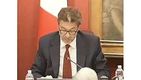 VIDEO: Giorgetti: Il Piano strutturale di bilancio è ambizioso ma realistico