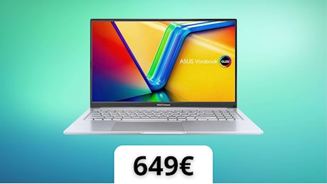 Asus Vivobook 15 OLED in offerta ad un prezzo da sogno: Intel Core i7 e 16GB RAM