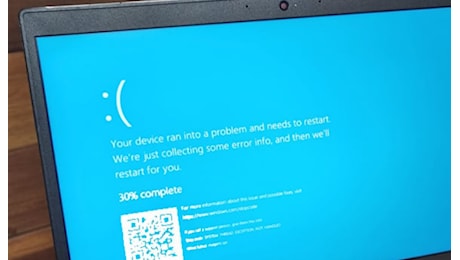 Crash di Windows: disagi negli aeroporti, in banca e negli uffici
