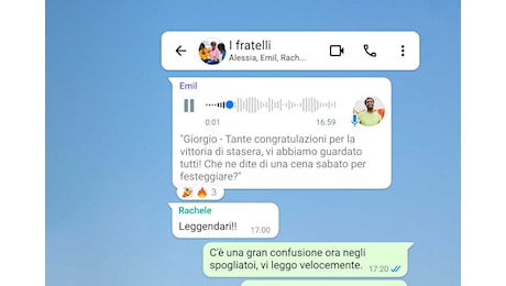 WhatsApp ora con la trascrizione dei messaggi vocali