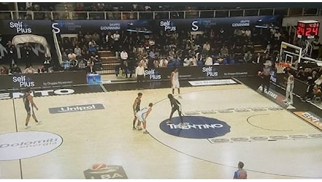 Il Napoli Basket lotta fino alla fine ma cede al termine di una gara combattuta ed equilibrata contro Trento