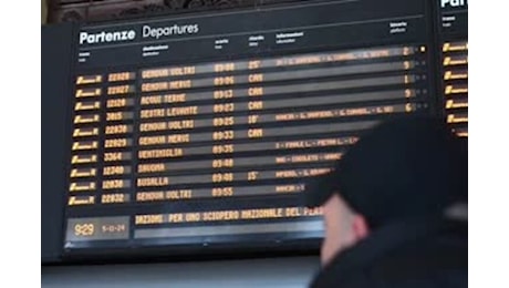 Sciopero treni, corse cancellate e ritardi a Genova Brignole