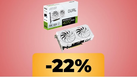 La GPU ASUS Dual RTX 4070 Super White OC è in forte sconto per la Festa delle Offerte Prime di Amazon